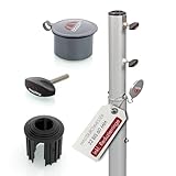 Doppler Bodenhülse Universal 72cm - Aluminium Erdanker für Sonnenschirme...