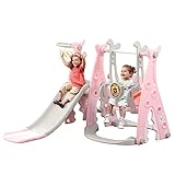 4 in 1 Kinderrutsche Set Kleinkinderrutsche Spielplatz Spielset Schaukel...