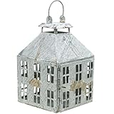 Viana Stimmungsvolle Metalllaterne als Lichthaus für Wohnzimmer und Balkon