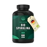 Bio Spirulina Presslinge – 600 Tabletten (500 mg) – 4.000mg hochdosiert...
