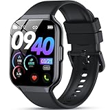 QCOQ Smartwatch Herren Damen mit Telefonfunktion, 1.96' Fitnessuhr Damen,...
