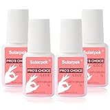 Sularpek 4 Stück Nagelkleber für Kunstnägel, 7ml Nail Glue, Nagelkleber...