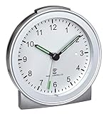 TFA Dostmann Analoger Funk-Wecker, Kunststoff, Silber, (L) 81 x (B) 31 x...