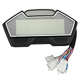 Motorrad-Drehzahlmesser Digital, Motorrad-Digital-Instrumentenblock DC13,5...