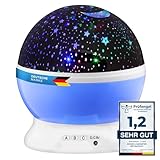 GOODS+GADGETS LED Nachtlicht Sternen-Himmel Projektor; Lechtendes...
