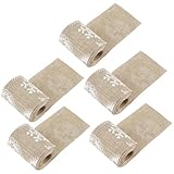 BELLIFFY 5 Stück Weihnachtsband Juteband 2m mit Rentier Schneeflocken...