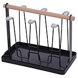 Flaschenhalter für SodaStream, 6-er Flaschenständer Abtropfgestell...