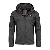 Höhenhorn 27J23 Rigi Herren Regen Jacke Outdoor Rain Freizeitjacke Schwarz...
