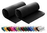 wometo 2er Set Polar Fleecedecke oekoTex 130x160 ca. 400g mit Anti-Pilling...