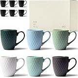 KIVY Tassen Set 6er x 400ml - Große Kaffeetassen Set 6er - Kaffeetasse...