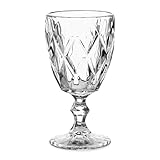 HOMLA Lunna Weingläser Transparent 310ml Weinglas Vintage Weißweingläser...
