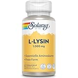 L-Lysin 1000mg - 60 vegane Kapseln ohne Pulver - Doppelte Stärke l Lysin -...