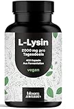 L-Lysin hochdosiert - 400 Kapseln mit 2000mg pures L Lysin pro...