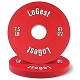 Logest Ein Paar olympische Hantelscheiben – Langhantelgewichte, Set mit 2...