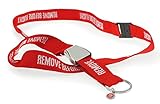 REMOVE BEFORE FLIGHT Schlüsselband Lanyard mit „Seatbelt“-Schnalle