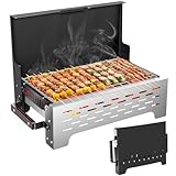 BIBEMOROL Camping Grill Holzkohle Klappbar Klappgrill Holzkohlegrill...