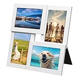 Gentpovth 4 Fotos Collagerahmen Bilderrahmen, 12 x 12 Zoll Weiß...