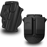 Sibo - Waffenholster + Doppelte Magazintasche - Kompatibel mit mit Walther...