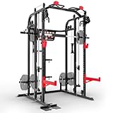 Sportstech SXM150 Smith Machine für Zuhause, Power Rack mit Kabelzug,...