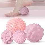 MEGAVOW 4 Stück Massage Ball Faszienball Set, Faszienkugel Massagebälle...