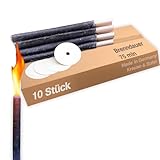 10 Wachsfackeln Fackeln 75 Min. Pechfackeln Feuerwerk Wanderung Lagerfeuer...