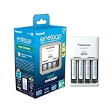 eneloop Basic Ladegerät, für 2-4 AA/AAA NI-MH Akkus, 10 Stunden Ladezeit,...