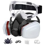 Prassia Atemschutzmaske,Sicherheitsstaub Gesichtsabdeckung,Staub...