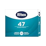 Ritex Kondome 47 – schlanke Passform 40 Stück, schmale Kondome für...