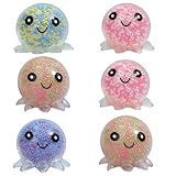 6 Stück Octopus stressball Kinder, Antistressball, Anti Stress Bälle,...
