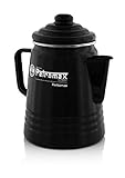 Petromax Perkolator 1,5 Liter (schwarz)-Emaille Kaffeekanne | auf Allen...