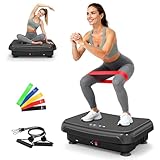 HomeFitnessCode Mini Vibrationsplatte für Frauen - Vibrationsgerät mit...