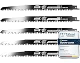 BAURIX® [LONG LIFE] Säbelsägeblätter Holz, 5 Stück, 240 mm, 5 TPI,...