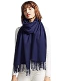 MaaMgic Schal Damen Warm Winter Herbst unifarben Baumwolle mit...