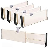 4er-Set einstellbare Schubladenteiler Organizer Separatoren - Dresser...