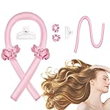 CORATED Locken Ohne Hitze, Silk Heatless Curls Band Lockenwickler über...