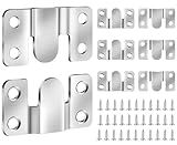 Caianwin 8 Stück Schwerlast Bilderrahmen Aufhänger Edelstahl –...