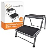 Preiswert & Gut Doppeltrittstufe Wohnwagen aus Stahl – rutschfeste...