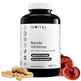 Reishi 10000 mg | 180 vegane Kapseln für 6 Monate. Mit 50%...