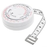 Niceminiwall BMI Body Mass Index, einziehbares Maßband, 150 cm,...