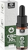 CBD Öl 10% Vollspektrum Gold - Premium Hanföl Tropfen mit 10 Prozent...