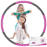 LETAO Hula Hoop Reifen Kinder von 8-15 Jahren | Rosa-Grau Hula Hoop Reifen...