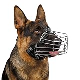 BRONZEDOG Draht-Hundemaulkorb Deutscher Schäferhund für mittelgroße...