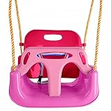 KRUMAD Kinderschaukel Indoor & Outdoor, 3-in-1 Baby Schaukel, Verstellbare...
