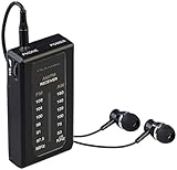 VR-Radio Taschenradio: Mobiles Mini-FM/AM-Transistorradio mit Ohrhörern,...