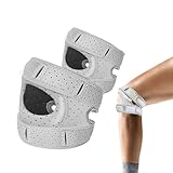 Funthy 2 Stück Patella Sommer Kniebandage Männer Damen Verstellbarer Pain...