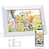 FRAMEO WiFi Digitaler Bilderrahmen, 10,1 Zoll Touchscreen Fotorahmen,...