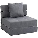 HOMCOM Schlafsessel Schlafsofa Sofabett Einzelsofa mit Waschbarem Kissen...