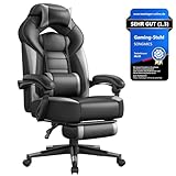 SONGMICS Gaming Stuhl, Bürostuhl mit Fußstütze, Schreibtischstuhl,...