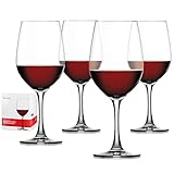 Spiegelau 4-teiliges Bordeauxglas Set, Weingläser, Kristallglas, 580 ml,...