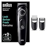 Braun Barttrimmer Series 3, Bartschneider und Trimmer Herren mit...
